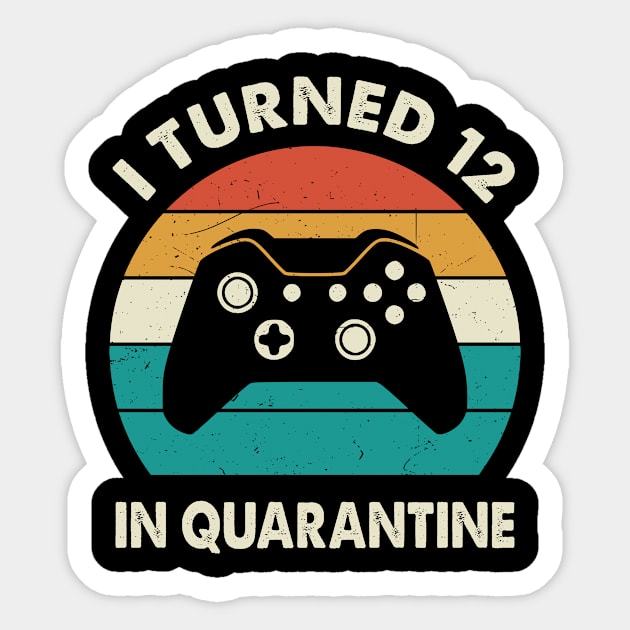 I Turned 12 In Quarantine - Birthday 2009 Gift For 12 Year Sticker by Merchofy